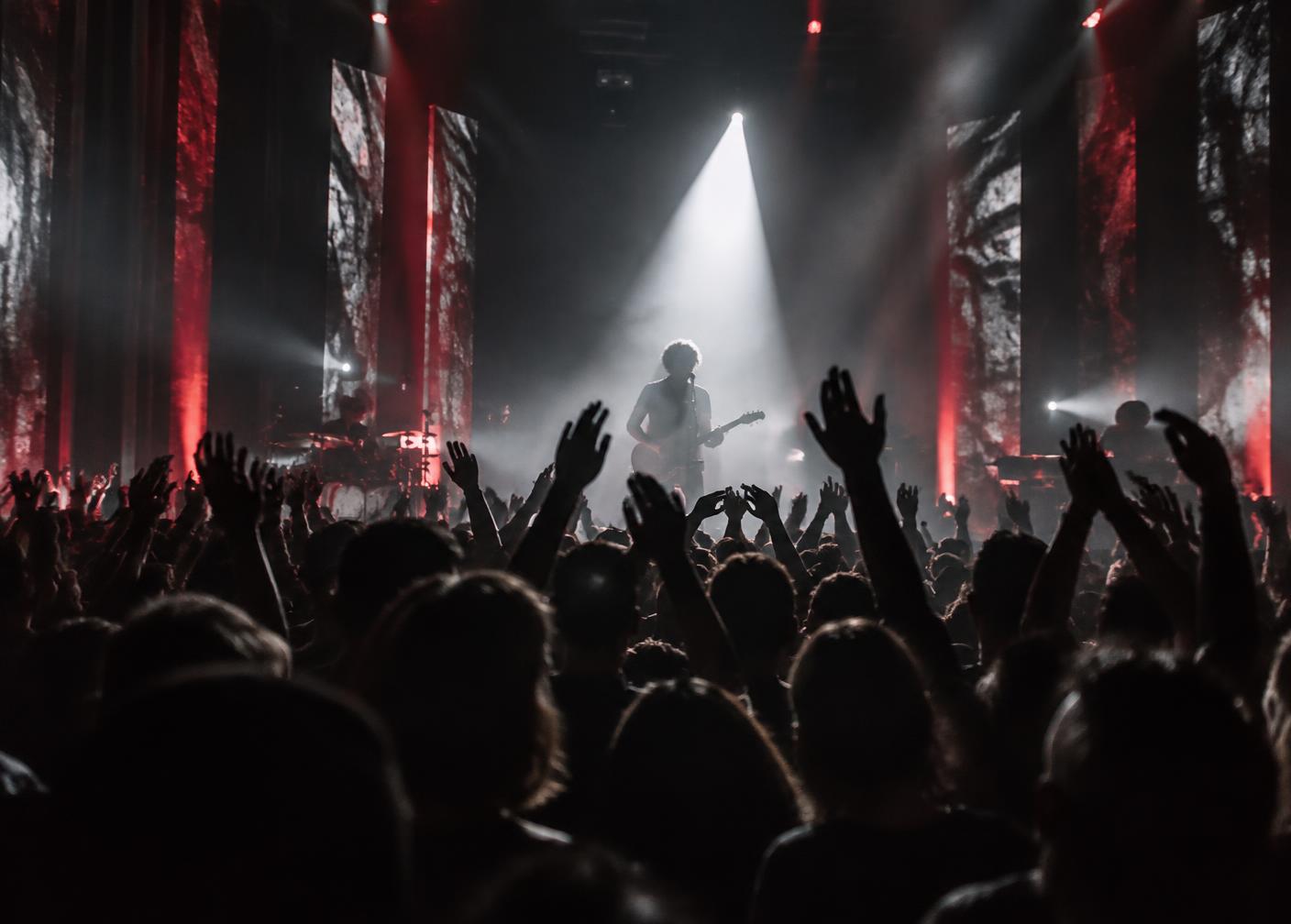 Audience at a live independent music performance